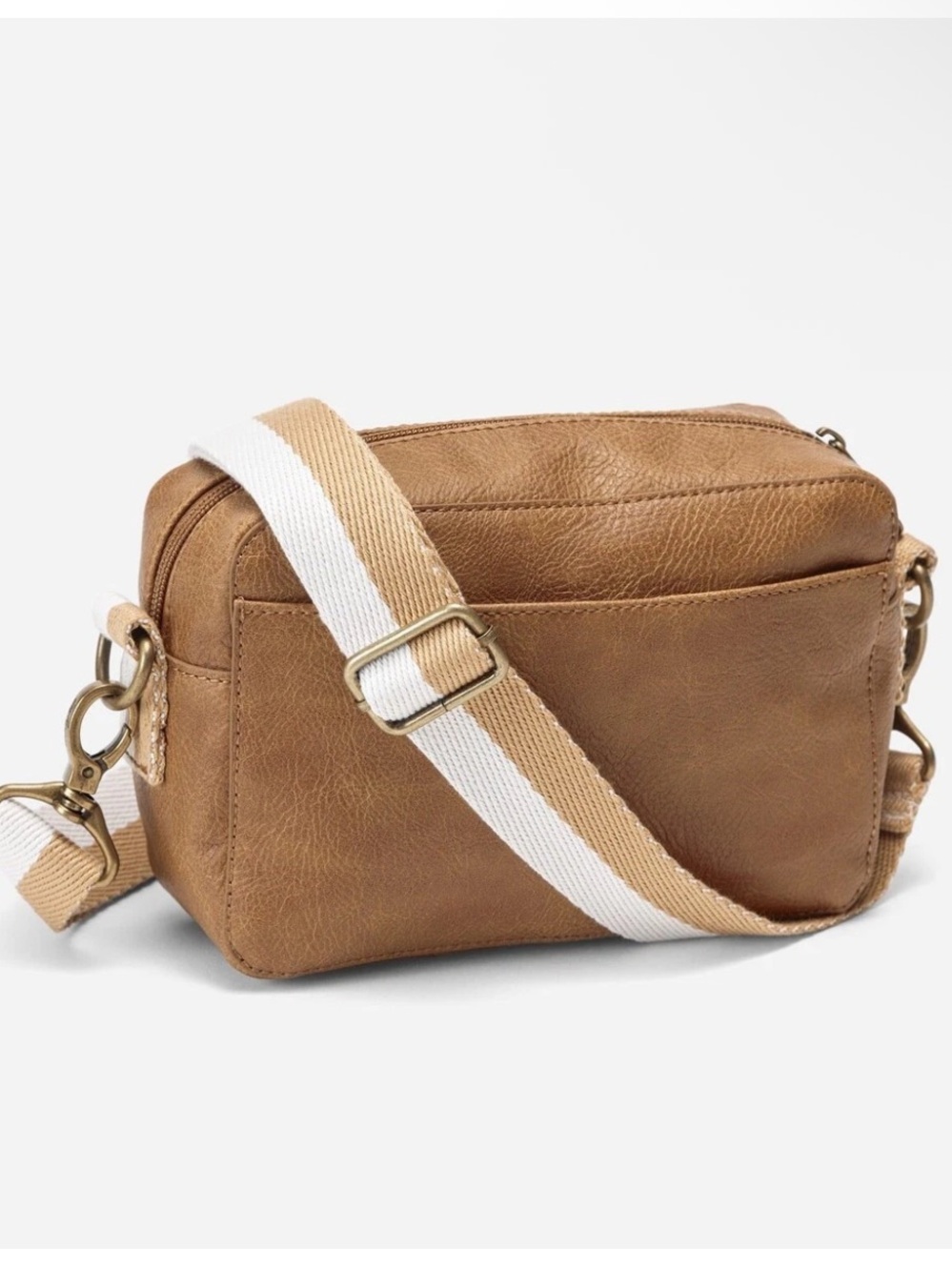 EUC Thirty-One Caramel Smooth Pebbled Leather Crossbody